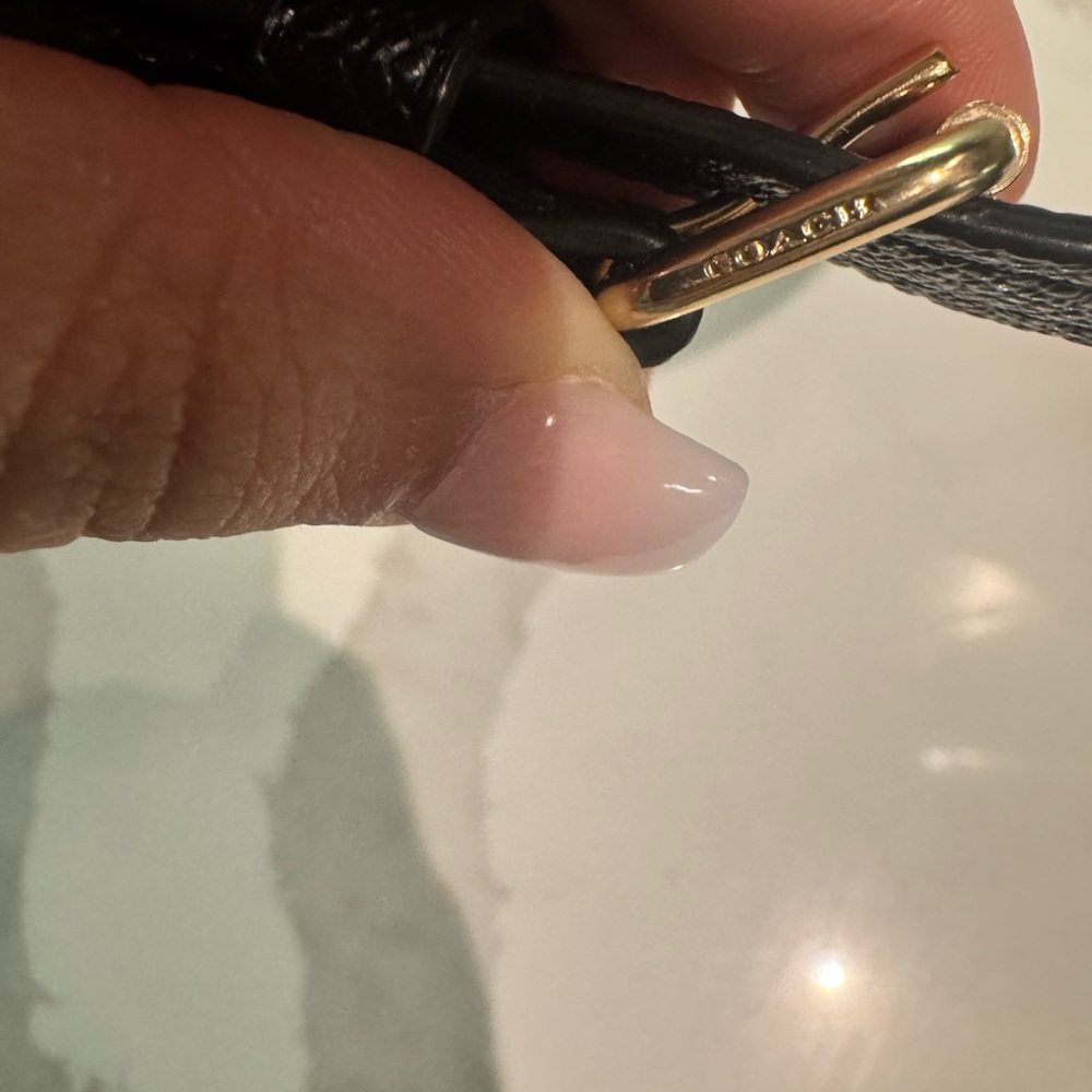 Coach Black Satchel with Gold Accents - Picture 13 of 15